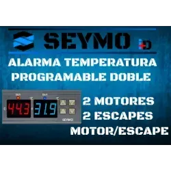 Alarme de température programmable double (deux échappements) ou (échappement et moteur) ou (deux moteurs)