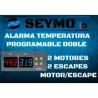 Alarme de température programmable double (deux échappements) ou (échappement et moteur) ou (deux moteurs)