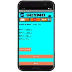 Controlla fino a 4 gruppi di batterie tramite l'app Seymo.